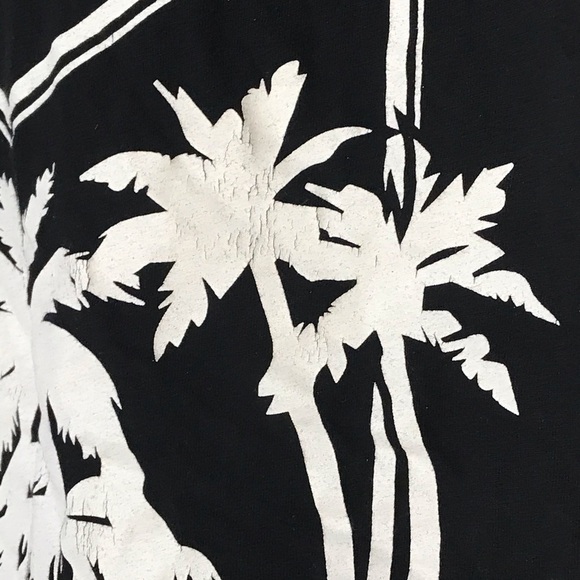 Smooth Living Co Men’s Palm Trees Black Teal Graphic Tee - Picture 4 of 7